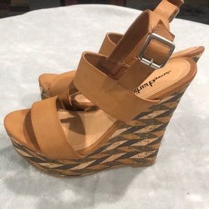 🌟 Charming Charlie’s Tan Wedges